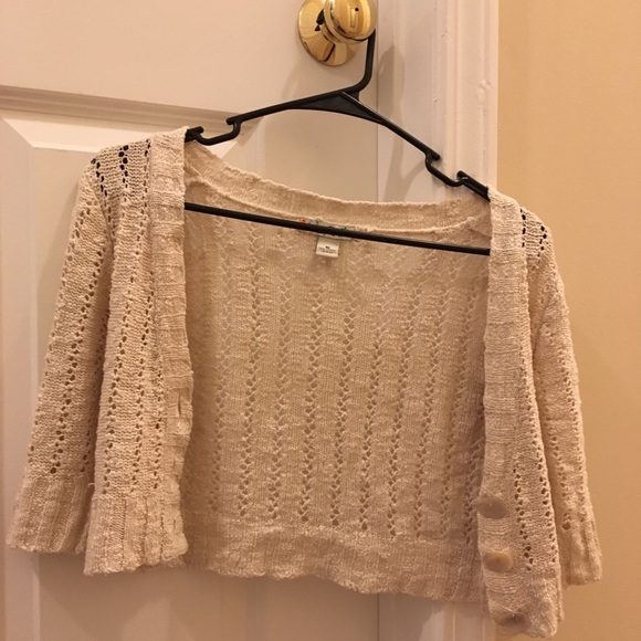 🆓 Love Change Knit Mini Cream Cardigan - Picture 3 of 5